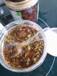 Kha tử & Hoa đu đủ đực ngâm mật ong — Giải pháp dưỡng phế, giảm ho khàn lâu ngày