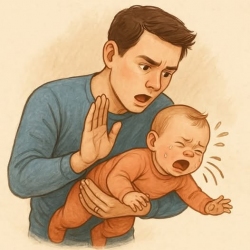 Một trong những tình huống nguy hiểm nhất là các bé từ 3-6 tháng, nếu lỡ bị hóc dị vật, bé có thể ngạt thở, tím tái, thậm chí nguy hiểm đến tính mạng...