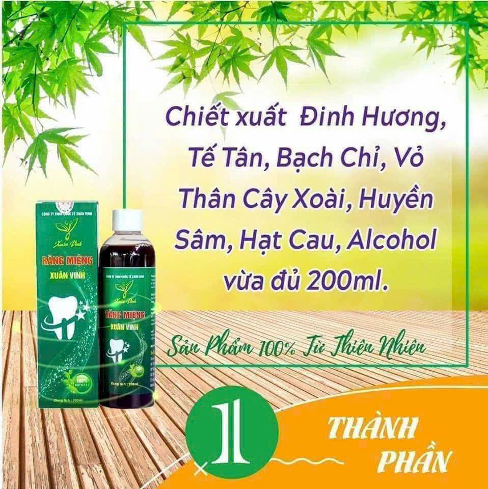 Thành Phần Tạo Nên Sức Mạnh Của Răng Miệng Thảo Dược Xuân Vinh